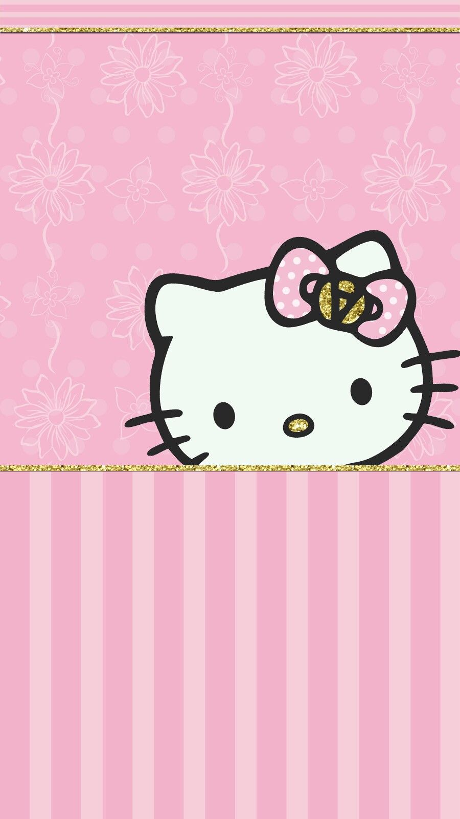 bonjour kitty fond d'écran de téléphone portable,rose,dessin animé,ligne,conception,illustration
