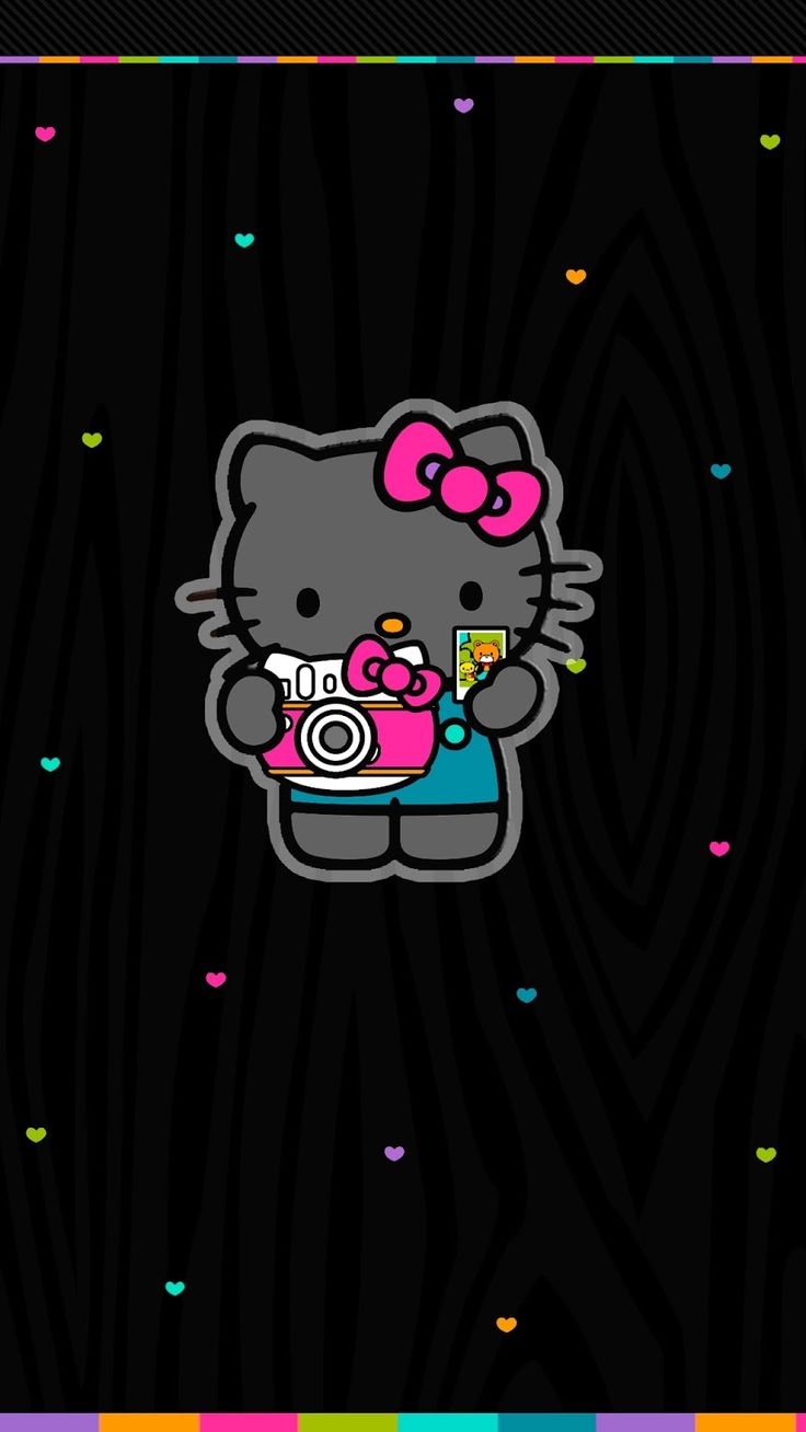 bonjour kitty fond d'écran de téléphone portable,dessin animé,rose,illustration,animation,conception