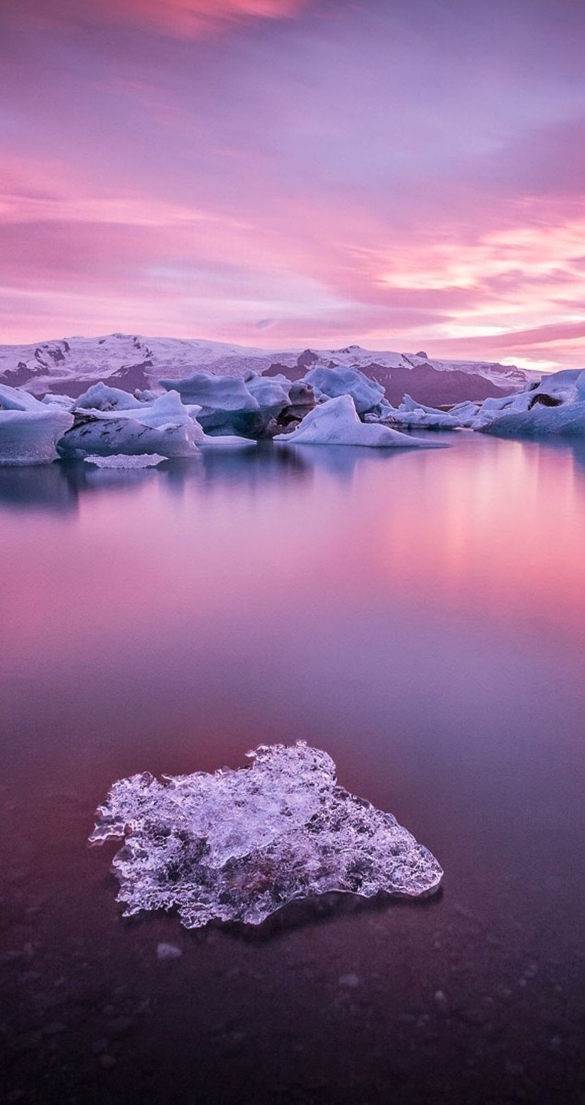 携帯電話の風景の壁紙,自然の風景,自然,空,北極海,氷河湖