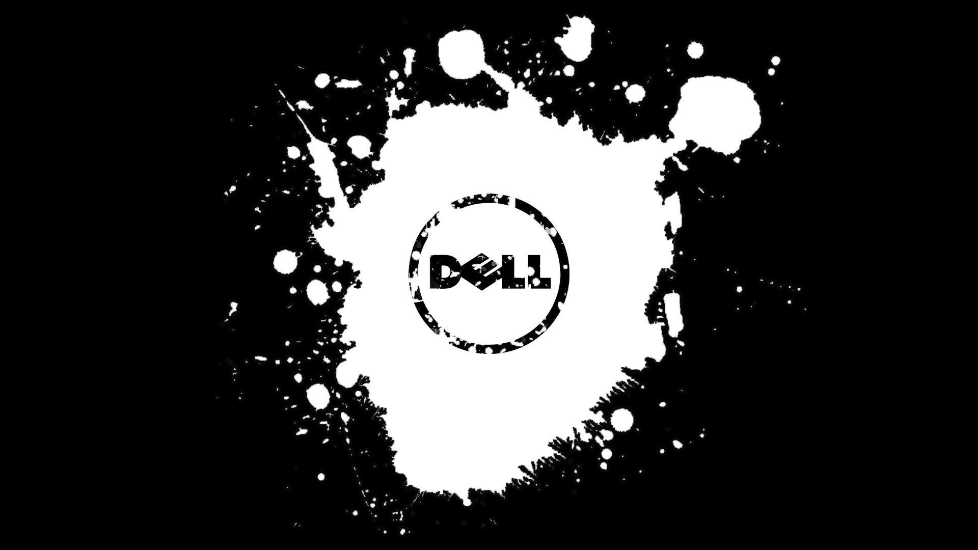 dell gaming wallpaper,black,circle,text,font,black and white