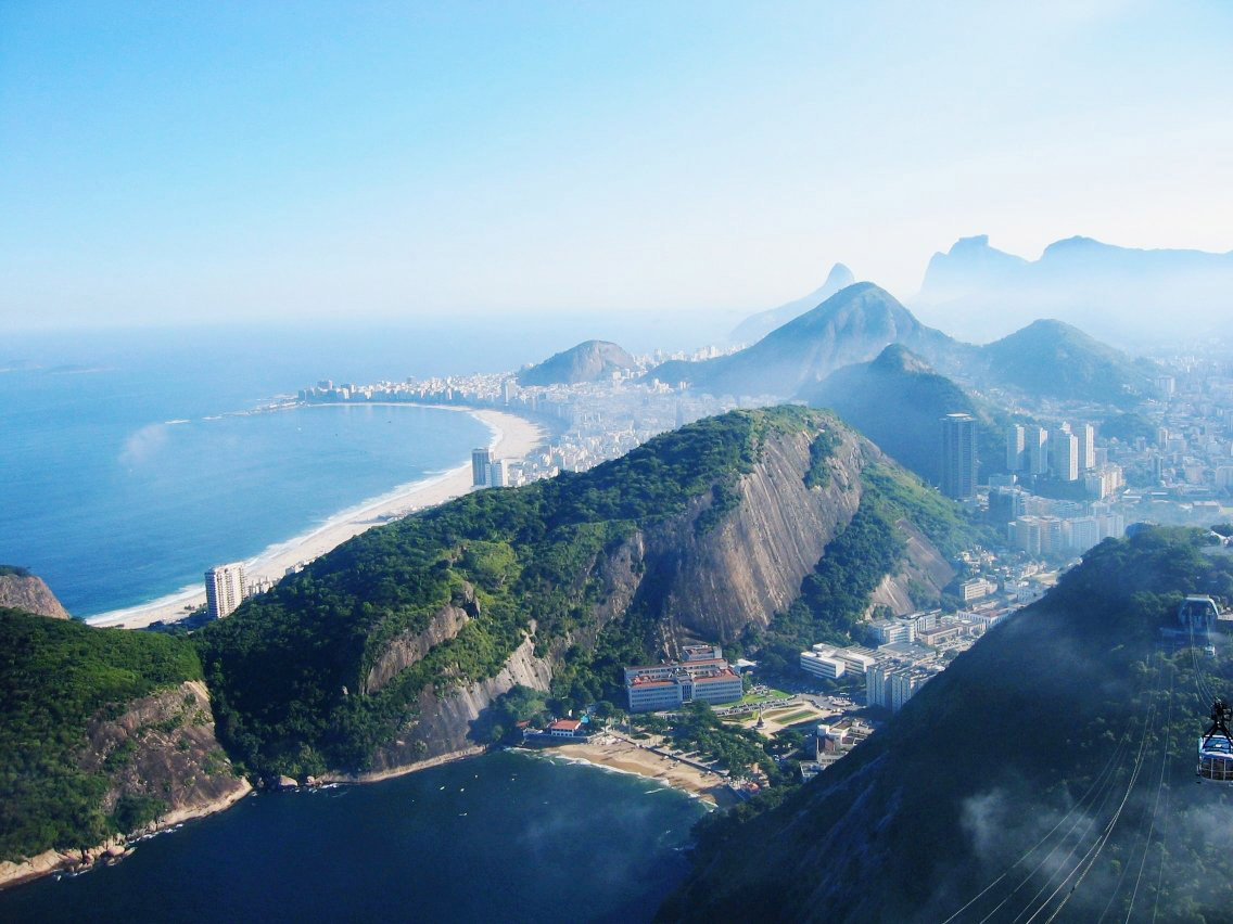 壁紙ブラジル,山,空,丘駅,山脈,空中写真