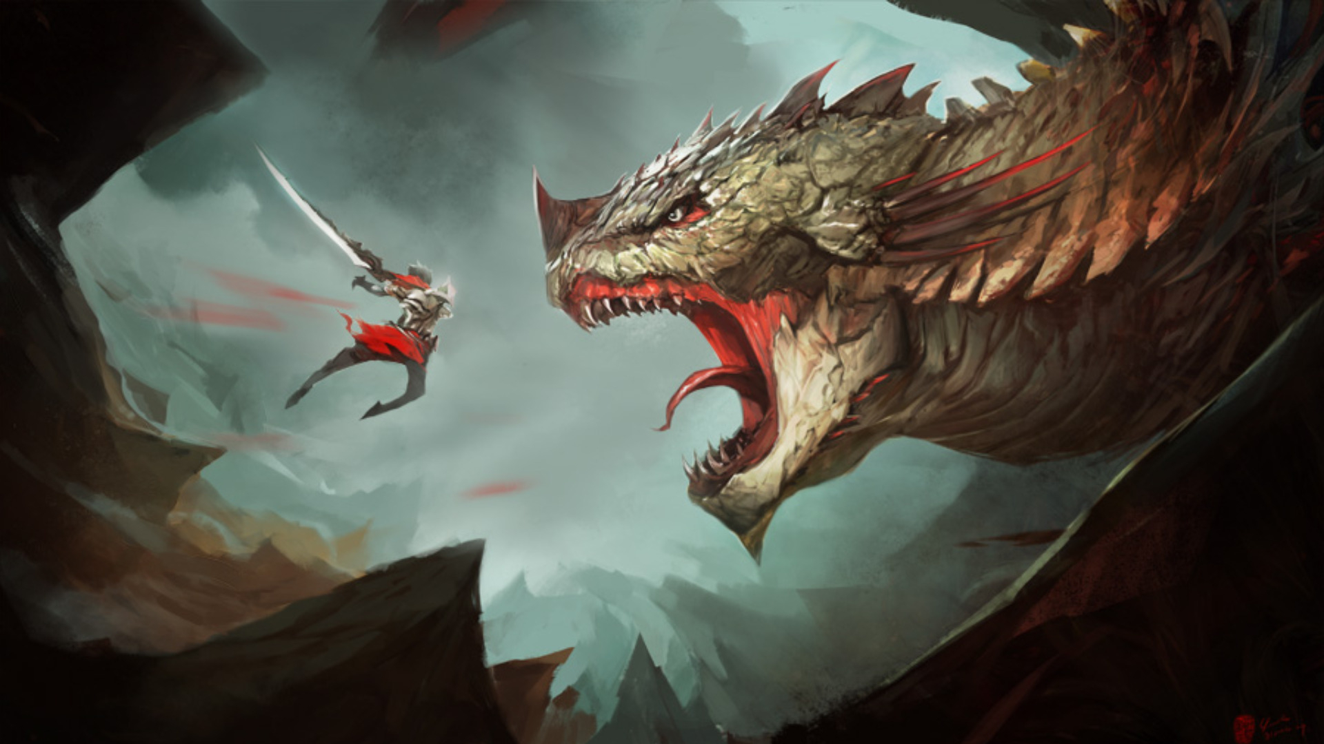 dragão wallpaper,dragon,fictional character,cg artwork,mythical creature,illustration