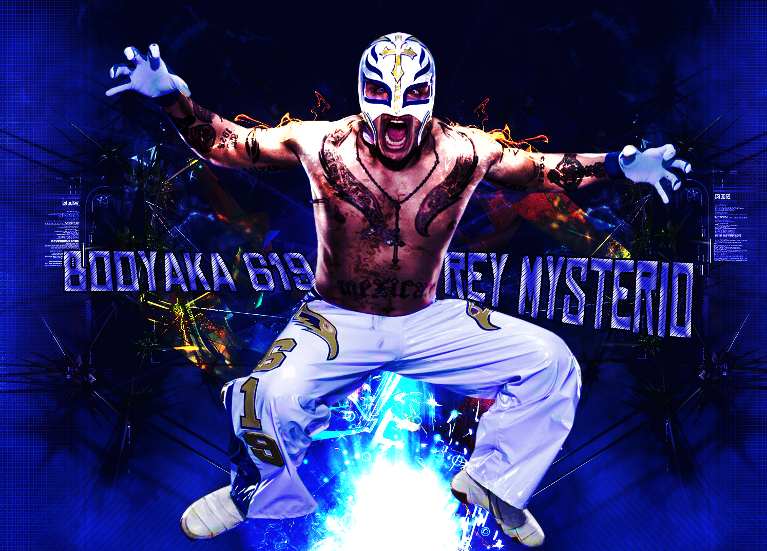 rey mysterio sfondo hd,wrestling professionale,lotta,lottatore,lucha libre,disegno grafico