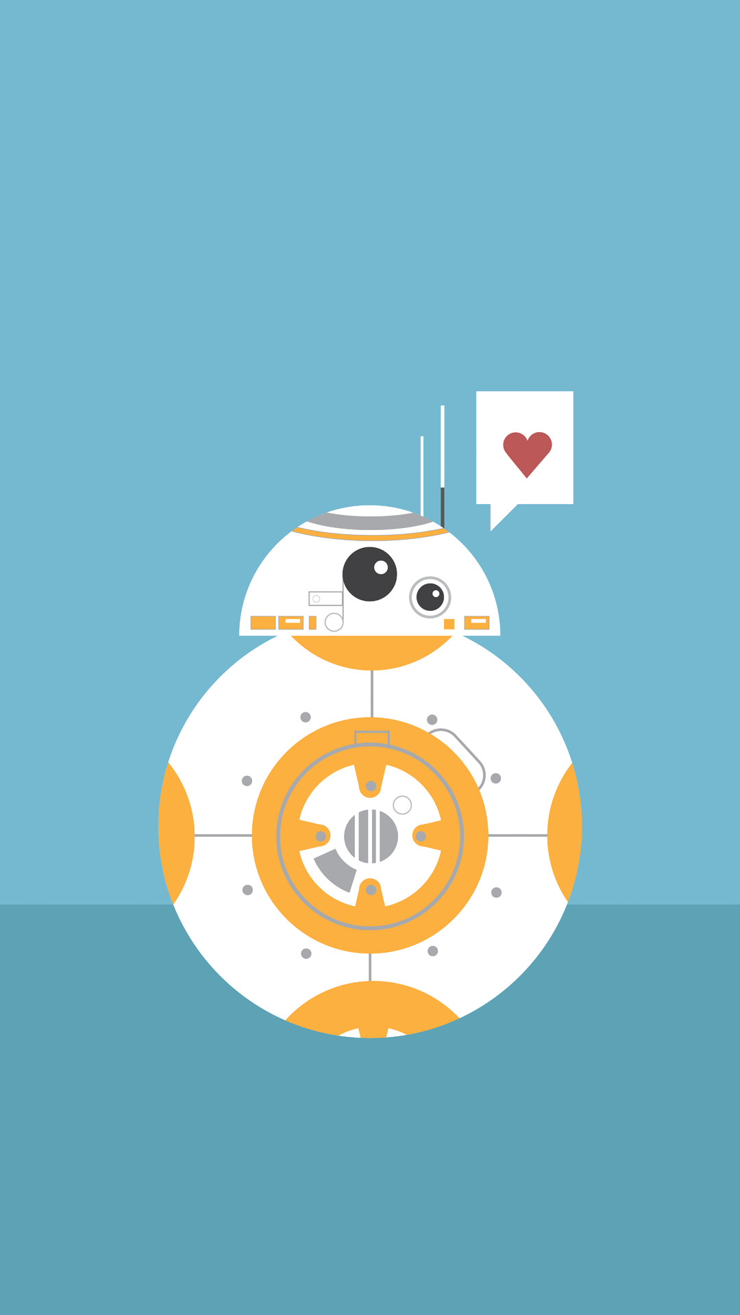 Bb8 Iphone Wallpaper Illustration Orange Cartoon Art Clip Art 823788 Wallpaperuse