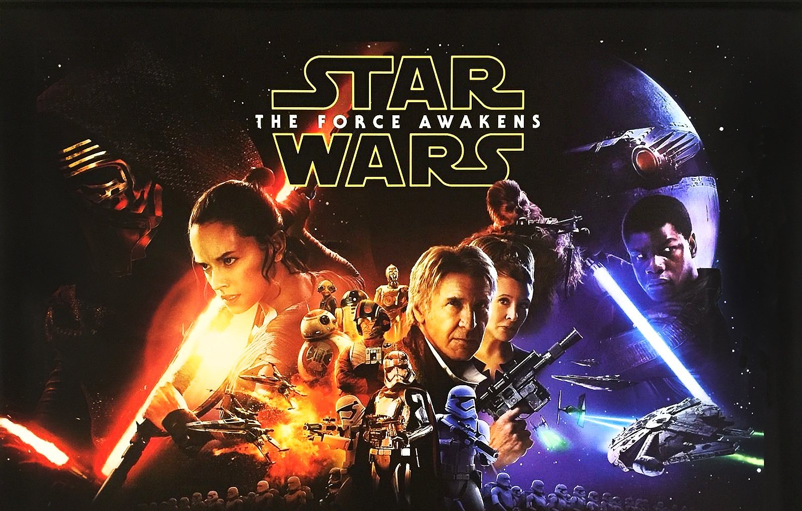 star wars the force awakens wallpaper,poster,movie,games,font,album cover