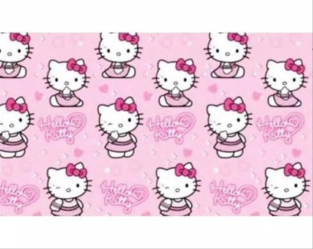 papier peint dinding hello kitty,rose,dessin animé,conception,modèle,textile