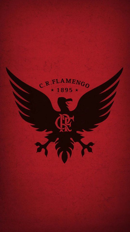 papel pintado flamengo celular,rojo,ala,águila,emblema,ilustración