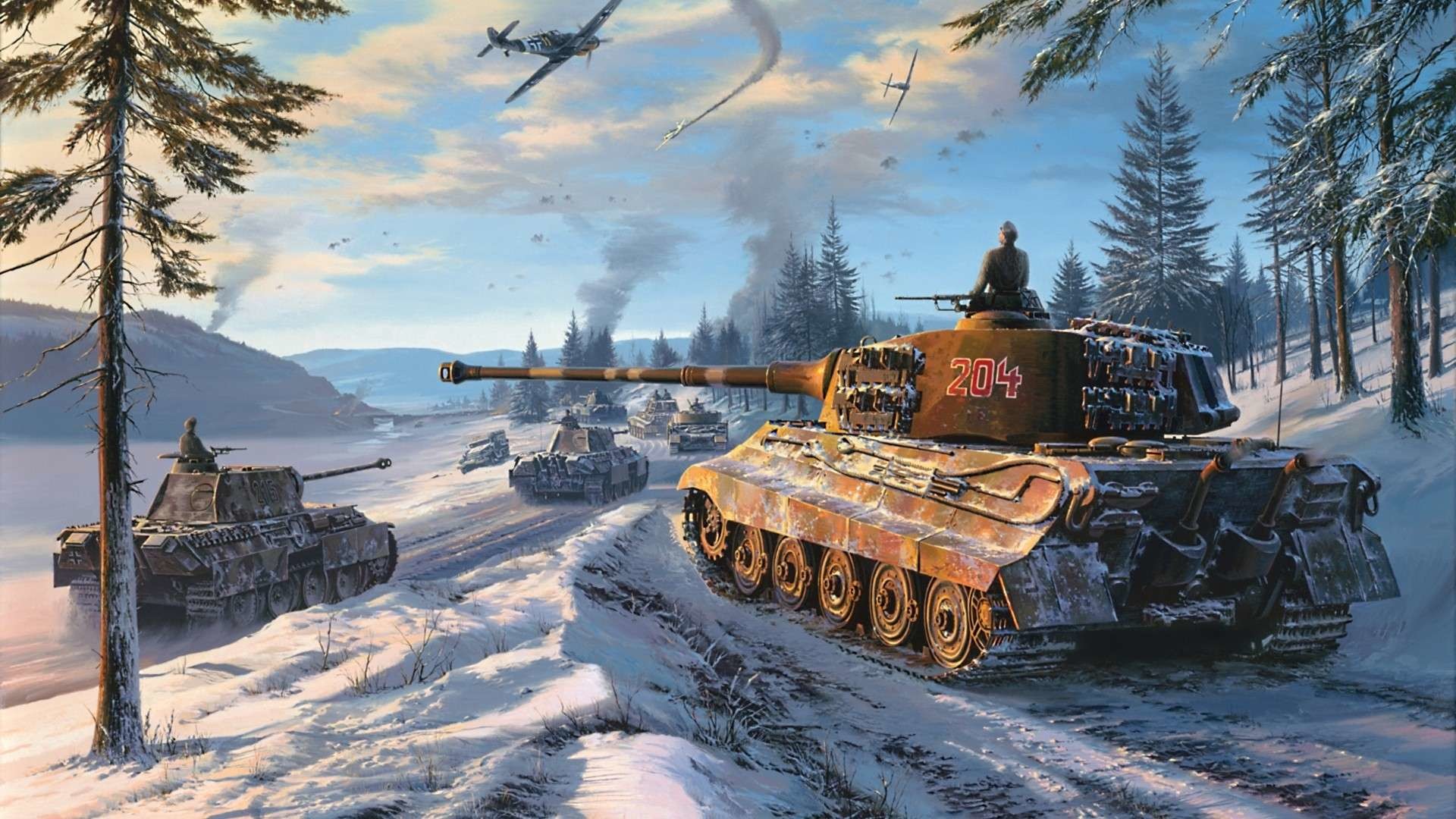 ww hd wallpaper,panzer,computerspiel,fahrzeug,winter,churchill panzer