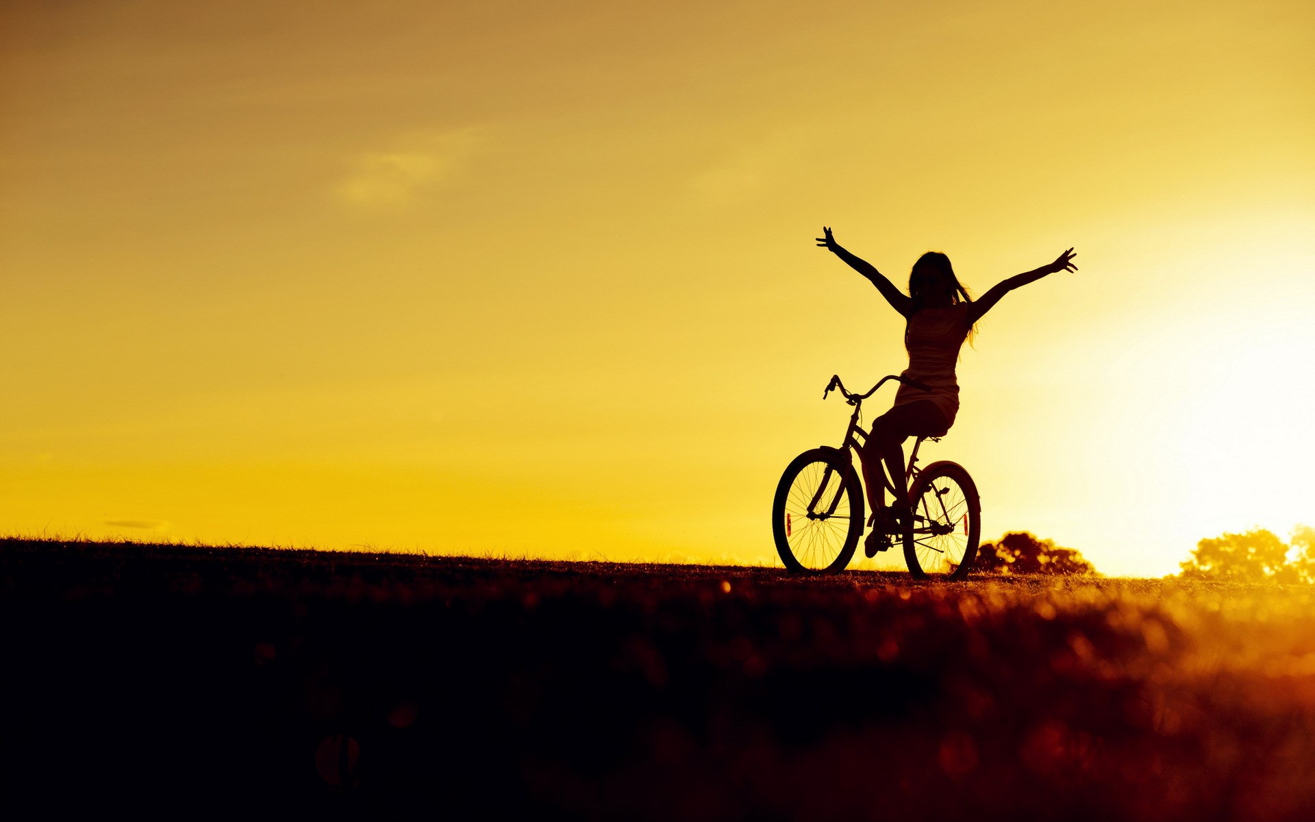 be free wallpaper,sky,cycling,bicycle,yellow,vehicle
