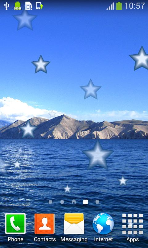 wallpaper hidup untuk android,sky,screenshot,ocean,star,sea