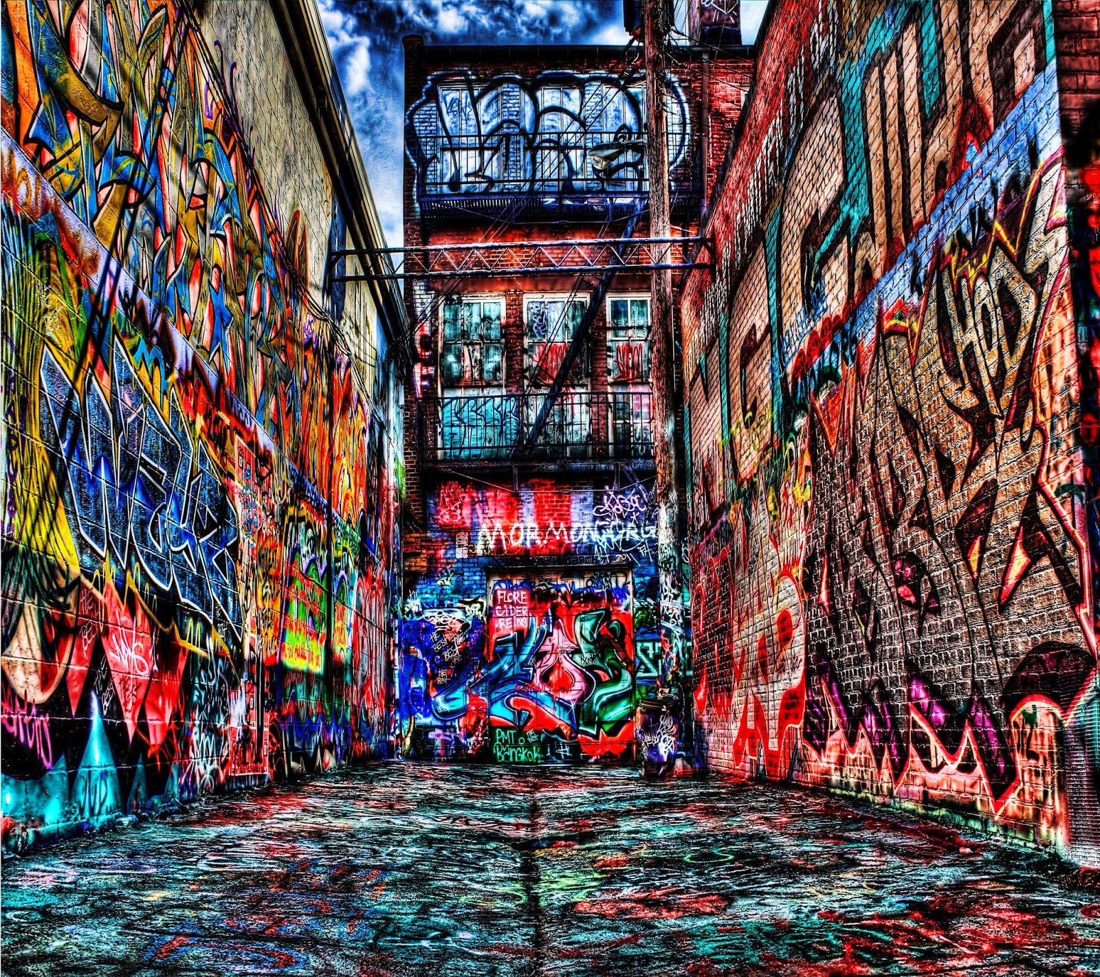 wallpaper hp android keren,art,urban area,graffiti,modern art,architecture