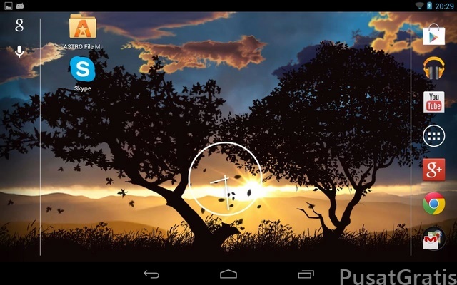 wallpaper pantai bergerak,sky,natural landscape,tree,technology,screenshot