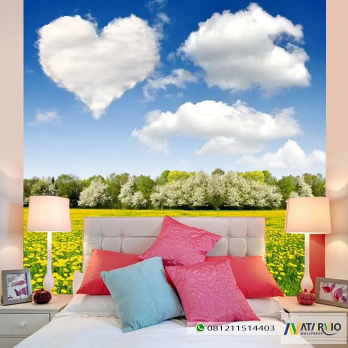 download tema wallpaper,nature,natural landscape,sky,wall,cloud