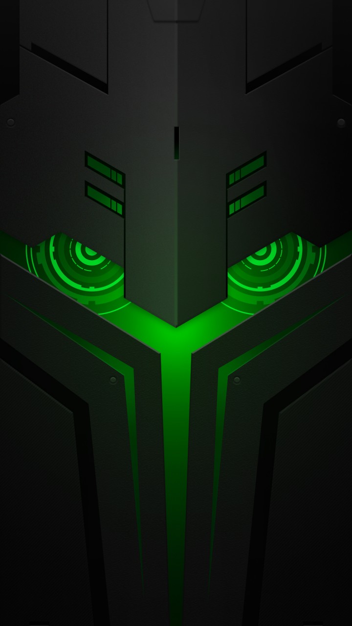 wallpaper android keren untuk hp,green,fictional character,neon,technology,symmetry
