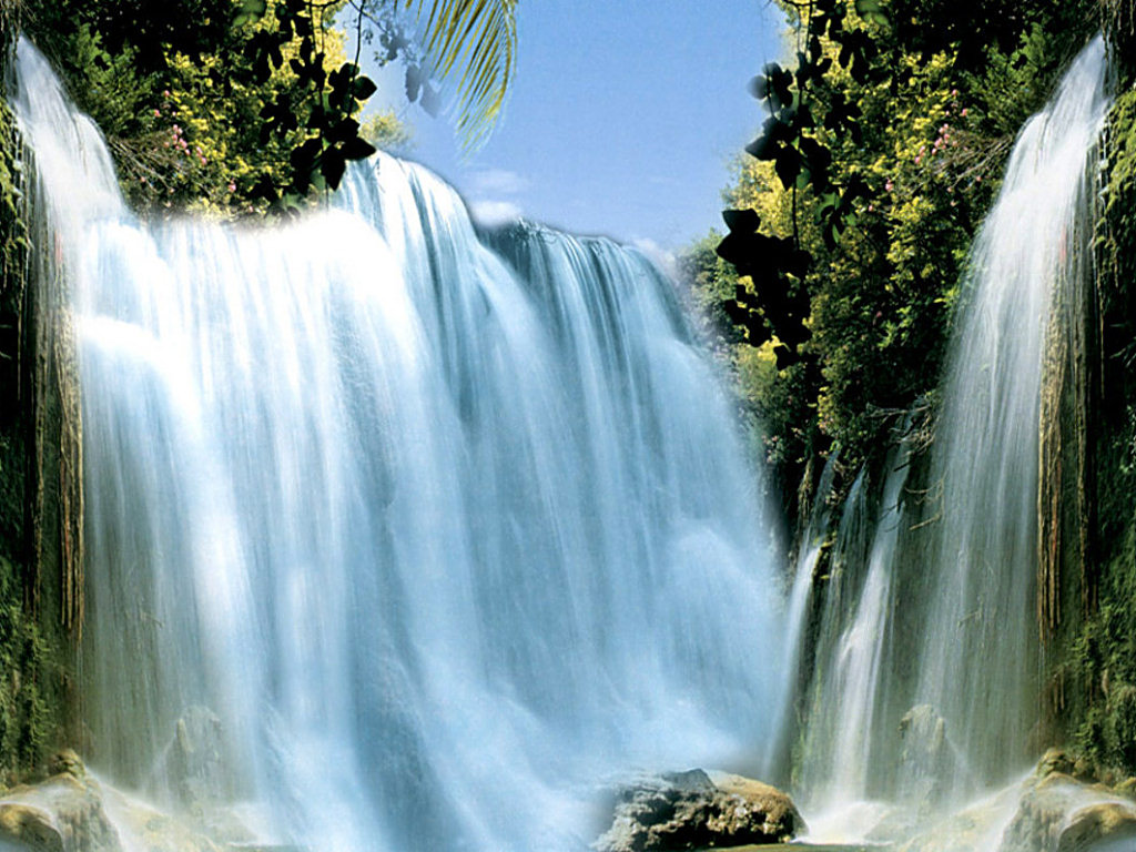 papier peint pemandangan air terjun bergerak,cascade,ressources en eau,plan d'eau,paysage naturel,la nature