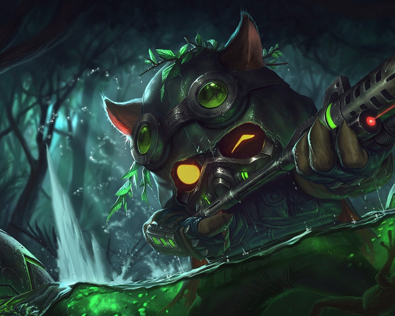 league of legends wallpaper 1280x1024,green,illustration,fictional character,darkness,art