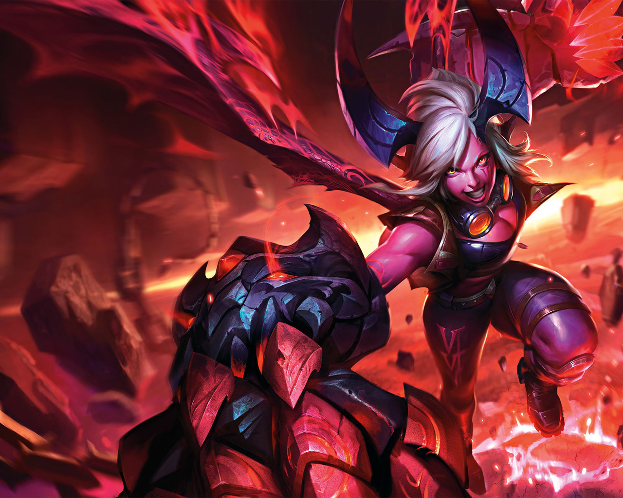 league of legends wallpaper 1280x1024,fictional character,cg artwork,demon,superhero,supernatural creature