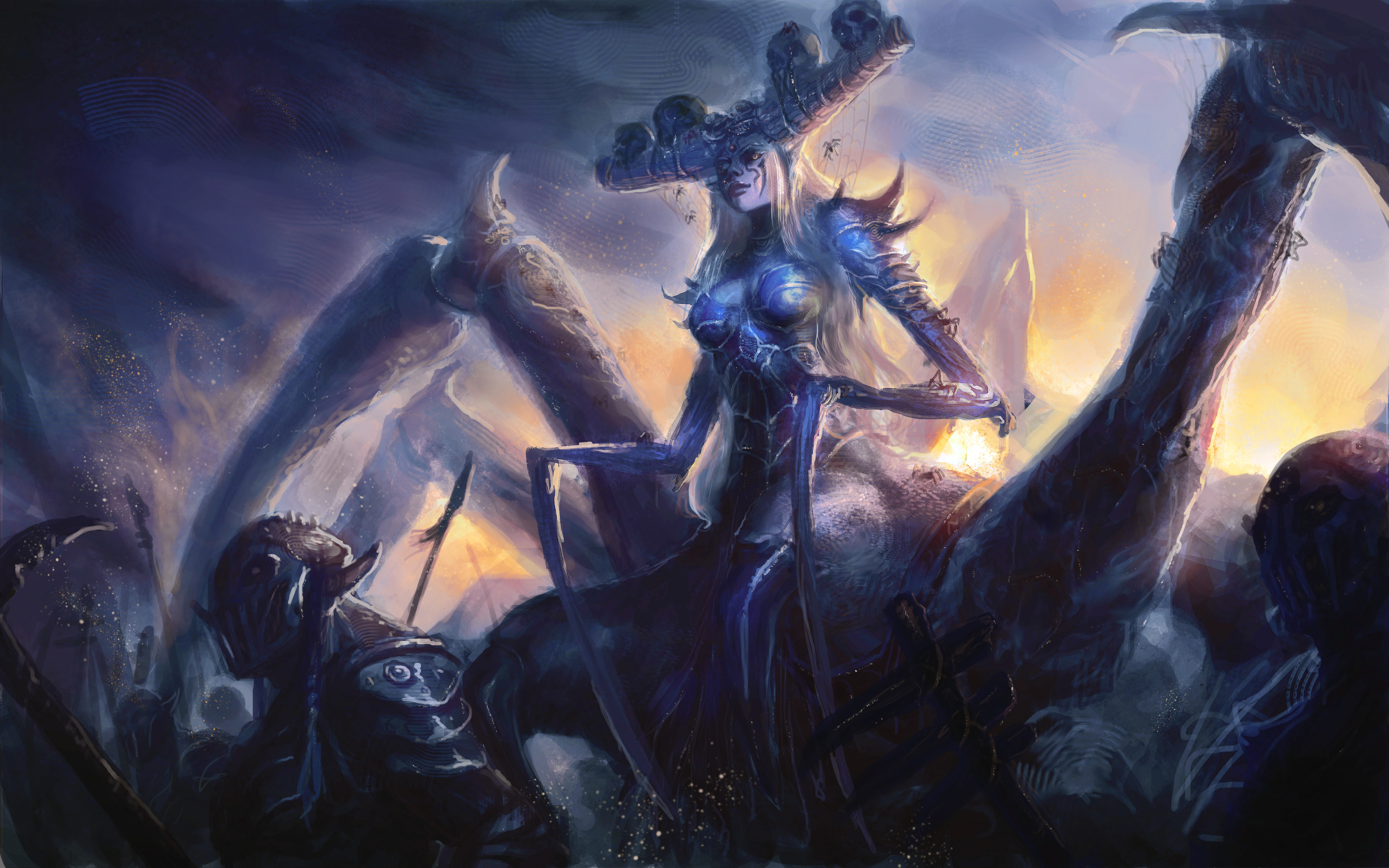 sfondo di league of legends 1280x1024,cg artwork,gioco di avventura e azione,demone,personaggio fittizio,buio
