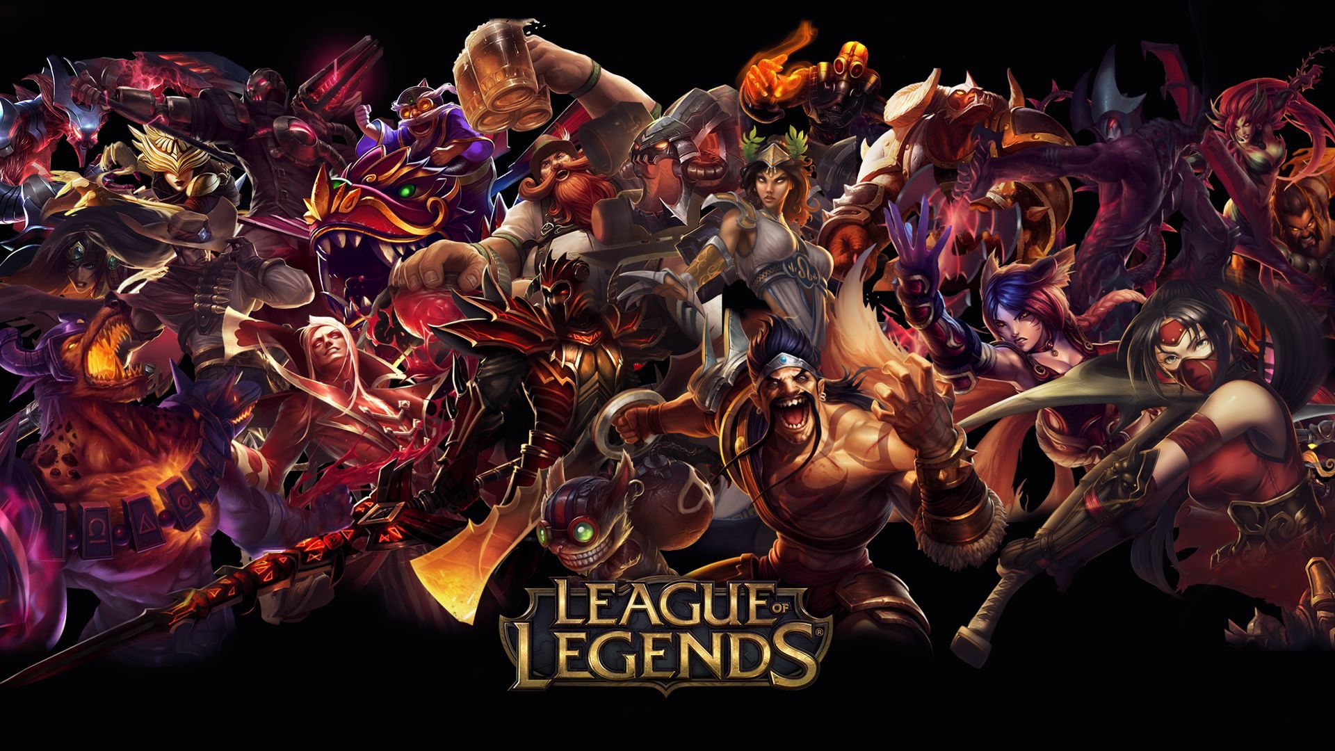 league of legends champions wallpaper,games,font,fictional character,cg artwork,hero