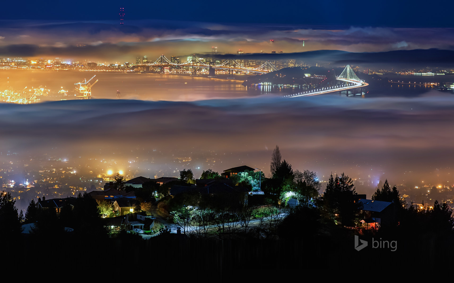 carta da parati oakland,cielo,natura,notte,nube,città