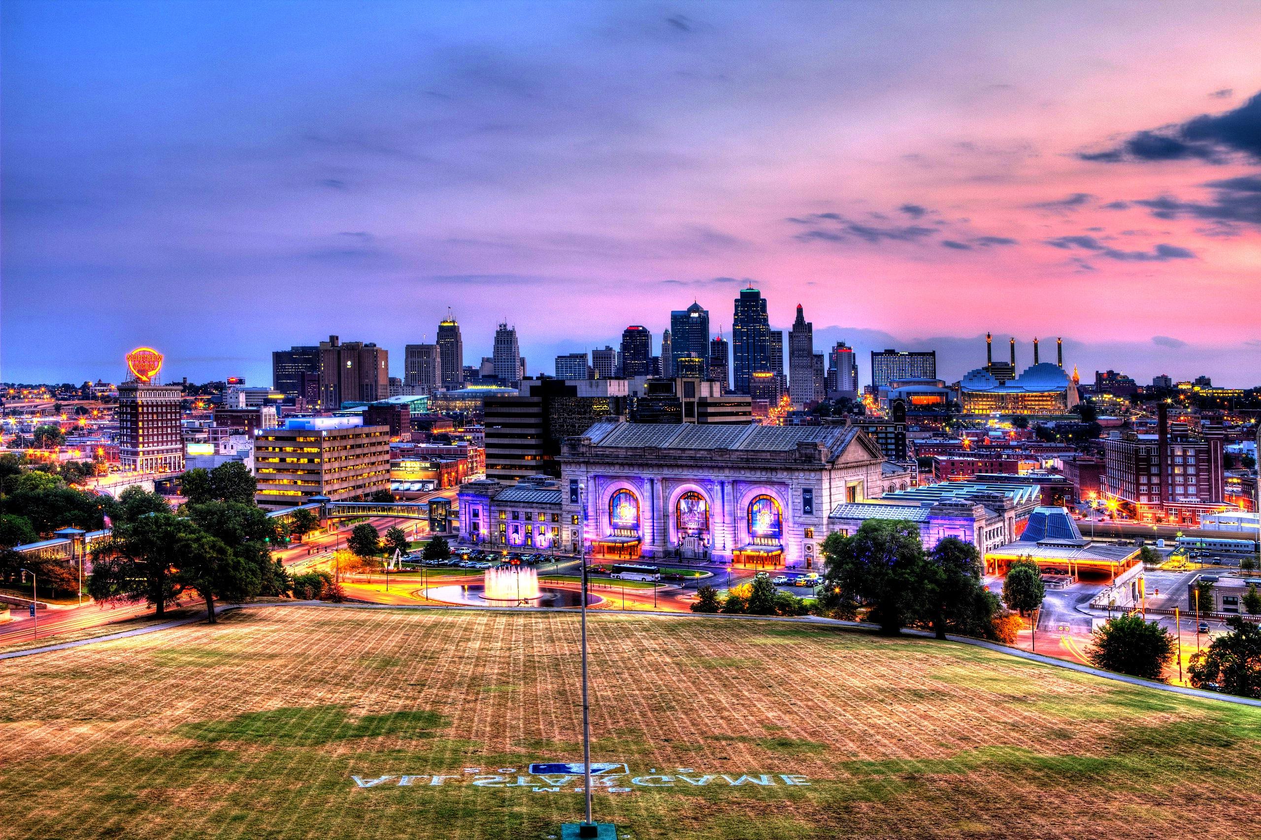 kansas city wallpaper,stadtbild,stadt,metropolregion,horizont,stadtgebiet