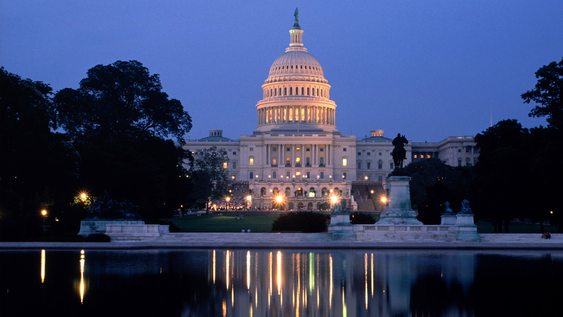 washington tapete,nacht,reflektierender pool,wasser,betrachtung,himmel