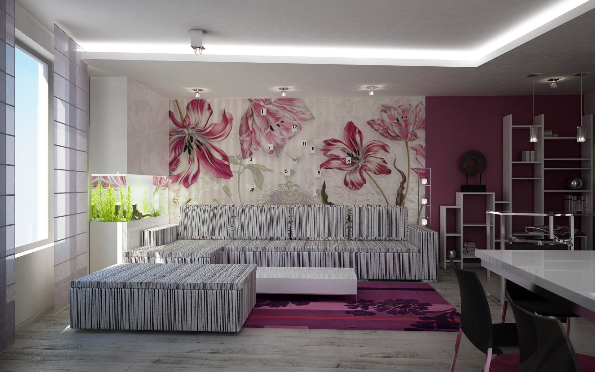 home interior wallpaper,room,interior design,living room,furniture,wall