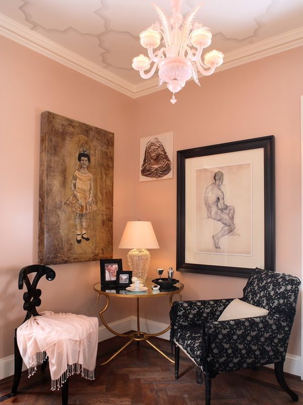 벽을위한 핑크 벽지,방,가구,인테리어 디자인,천장,거실