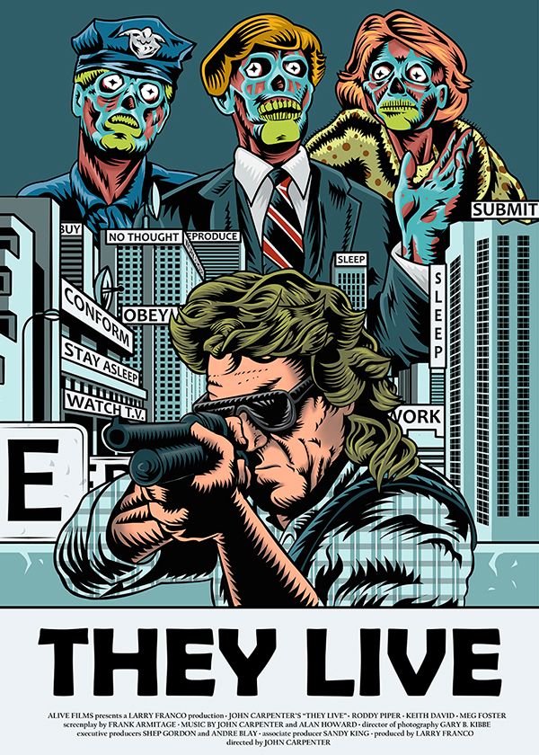 they live wallpaper,poster,movie,cartoon,illustration,comics (#835917