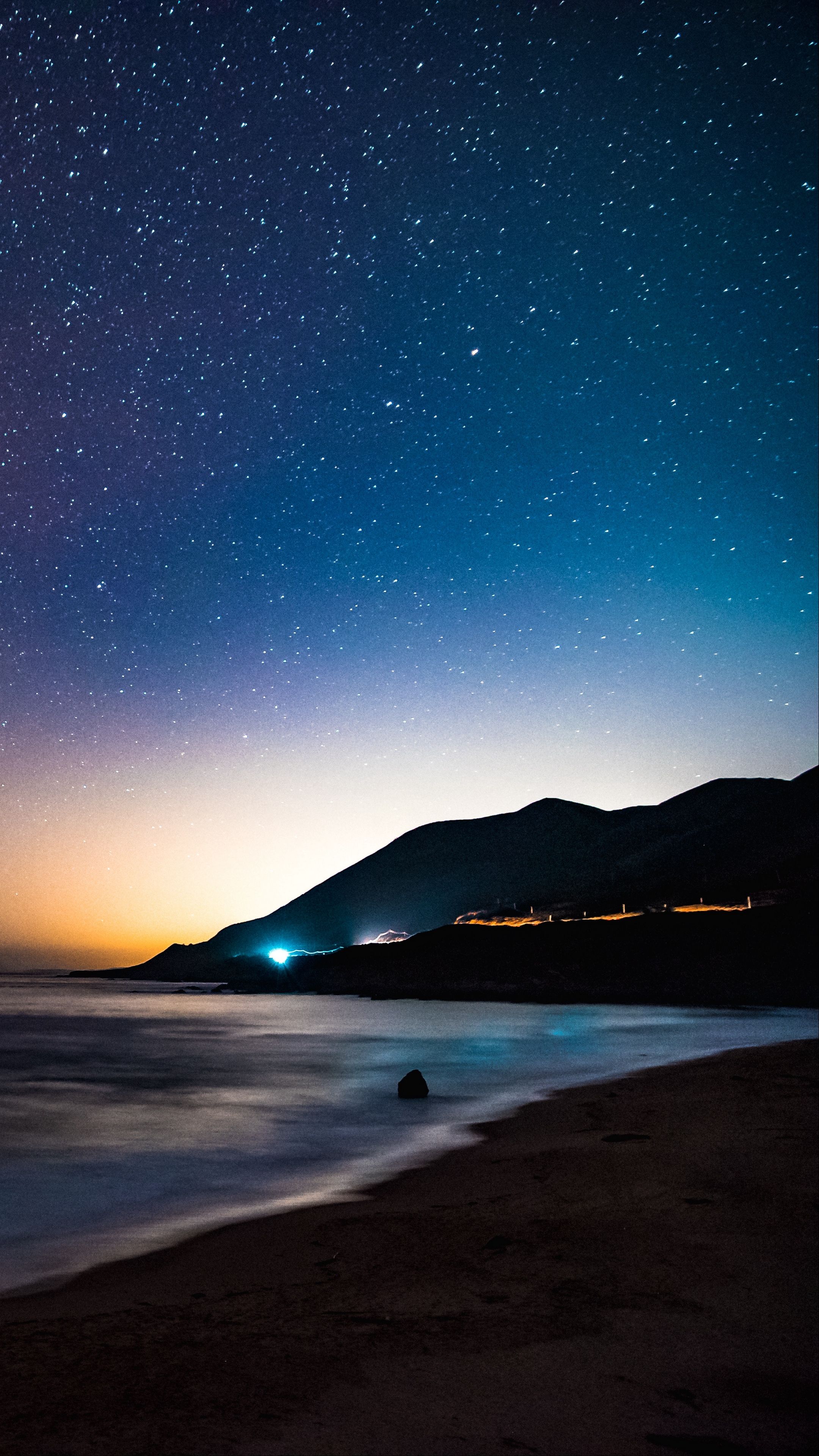 bonitos fondos de pantalla para android,cielo,naturaleza,horizonte,noche,mar