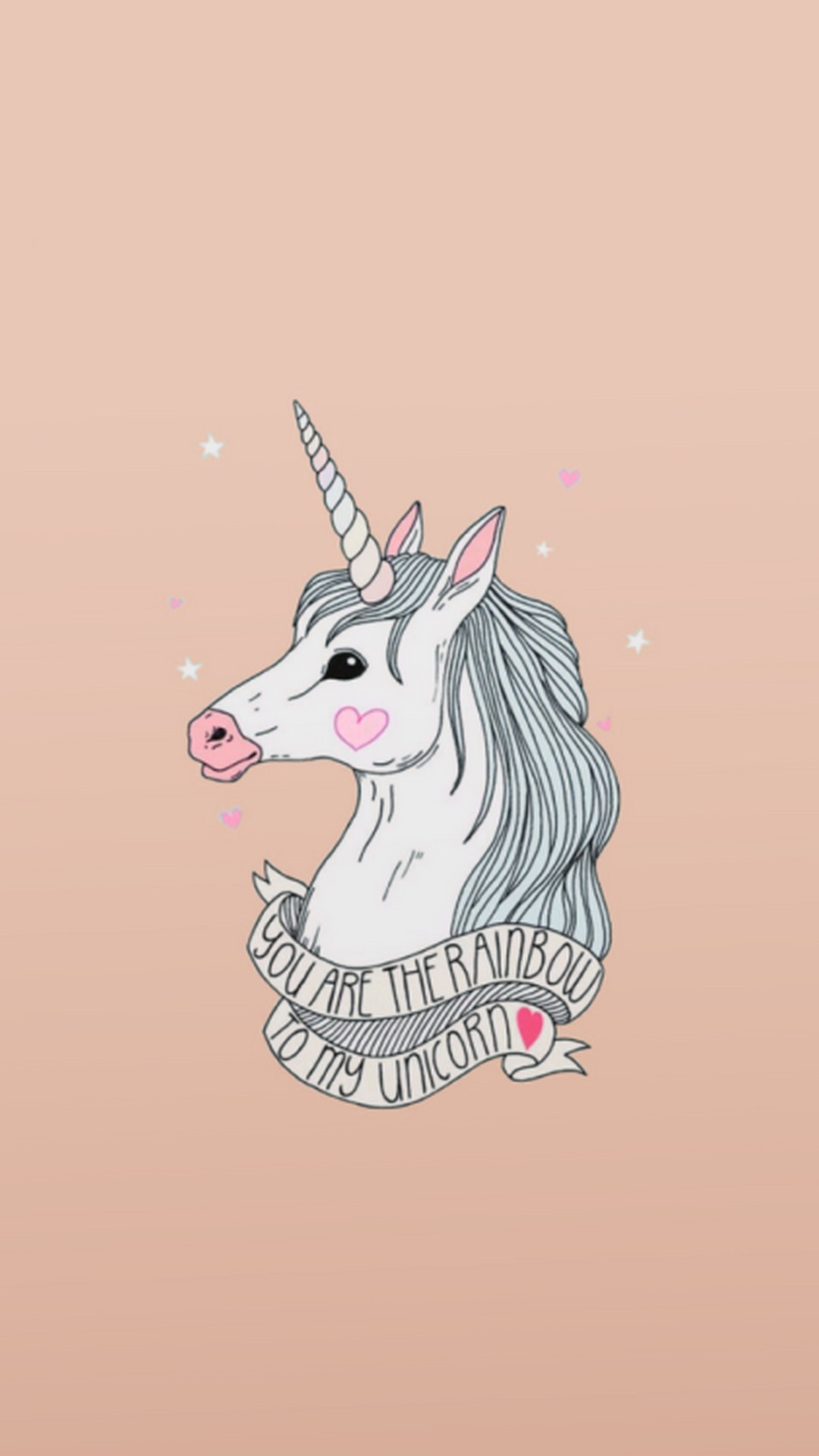 pretty wallpapers for android,illustration,unicorn,pink,fictional character,mythical creature