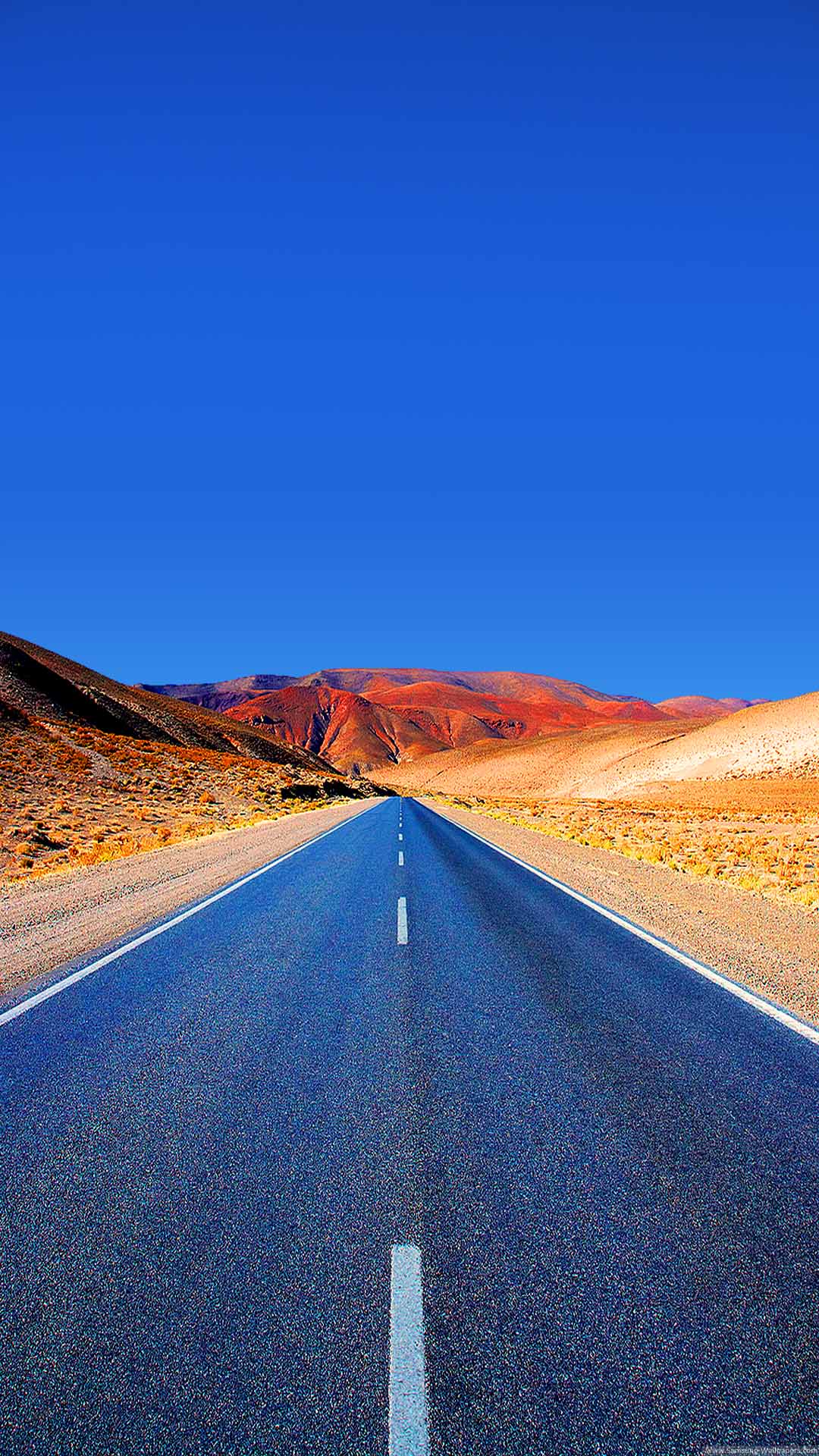 hd nature wallpapers for mobile 1080x1920,road,asphalt,sky,highway,blue