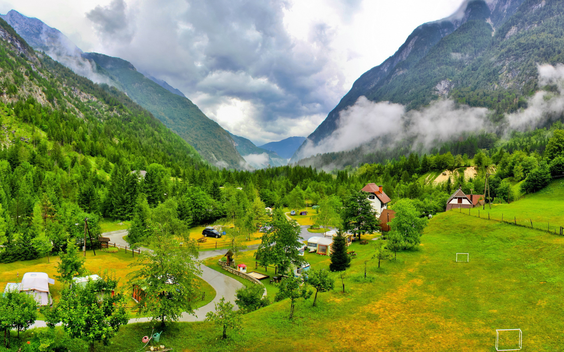 slowenien tapete,natürliche landschaft,natur,bergstation,berg,senke