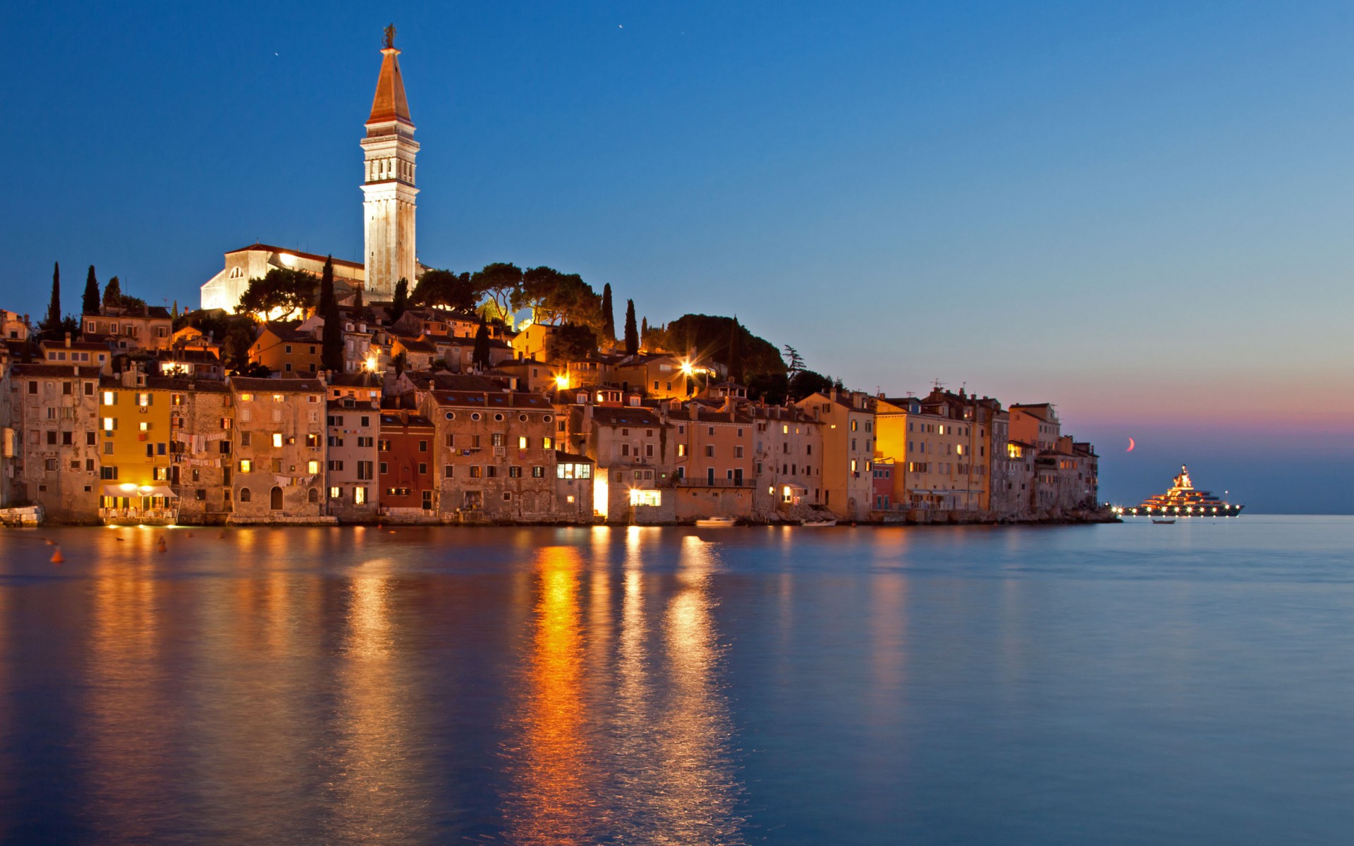 croatia wallpaper,landmark,sky,reflection,town,night