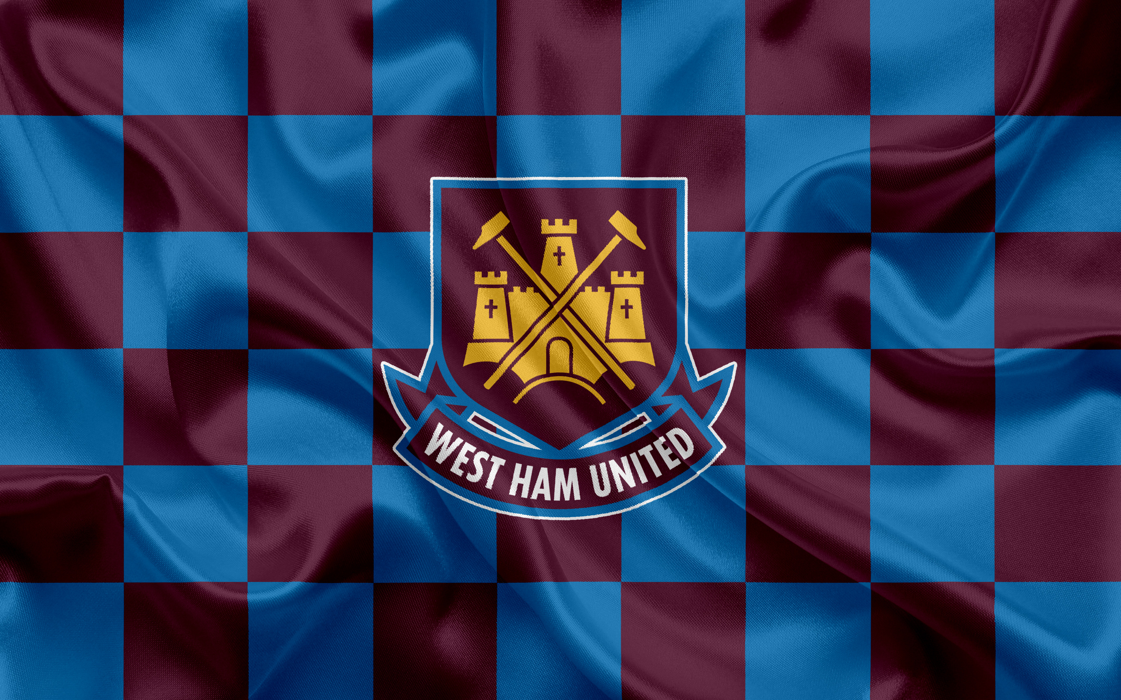 carta da parati west ham,bandiera,blu elettrico,tessile,modello,emblema