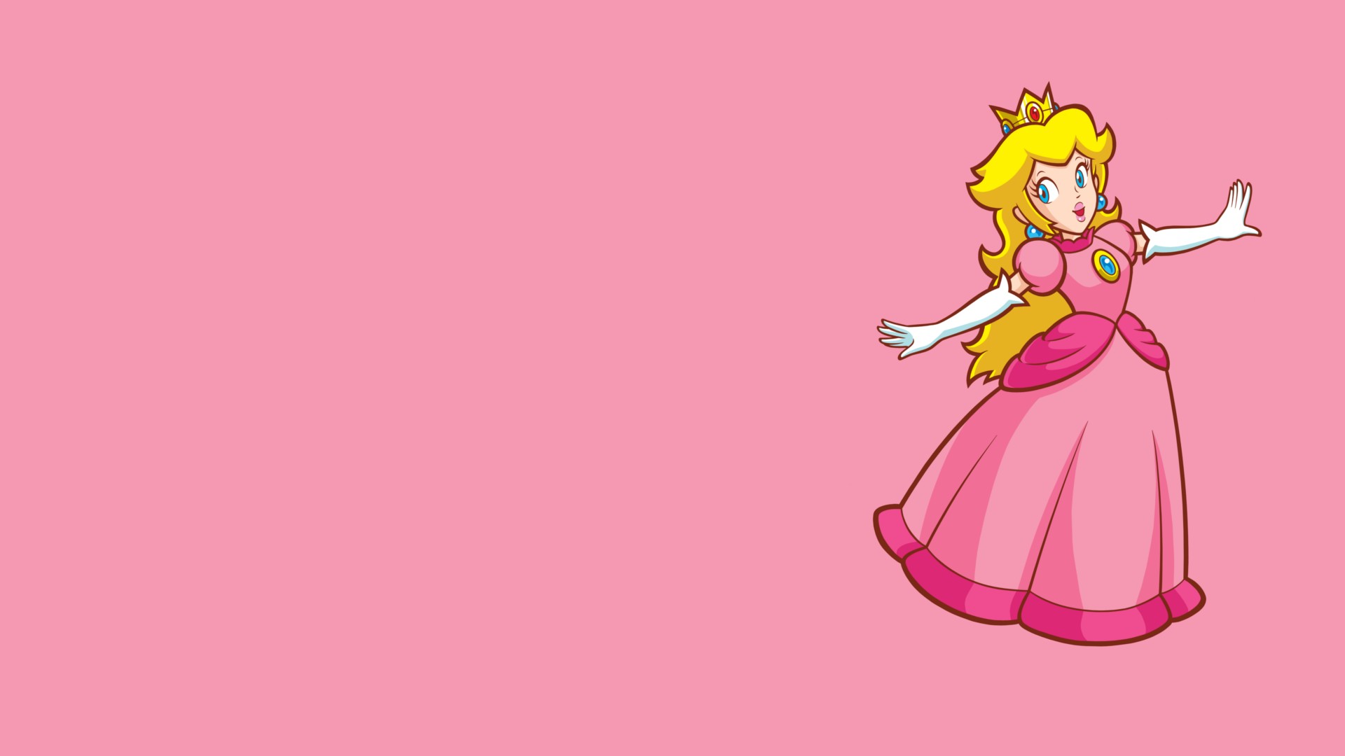 fondo de pantalla de princesa melocotón,rosado,dibujos animados,personaje de ficción,ilustración,dibujos animados