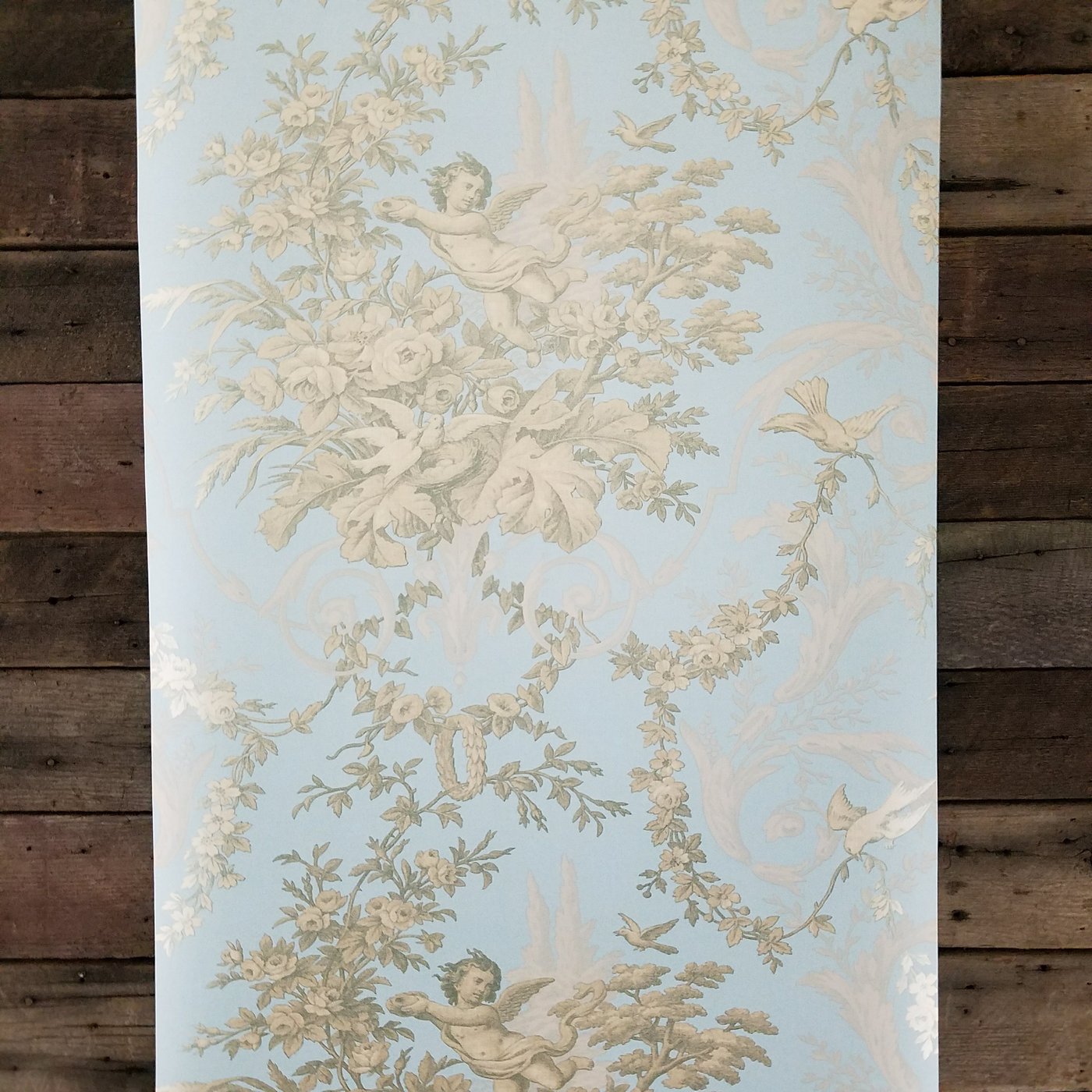 cherub wallpaper,beige,wallpaper,botany,textile,floral design