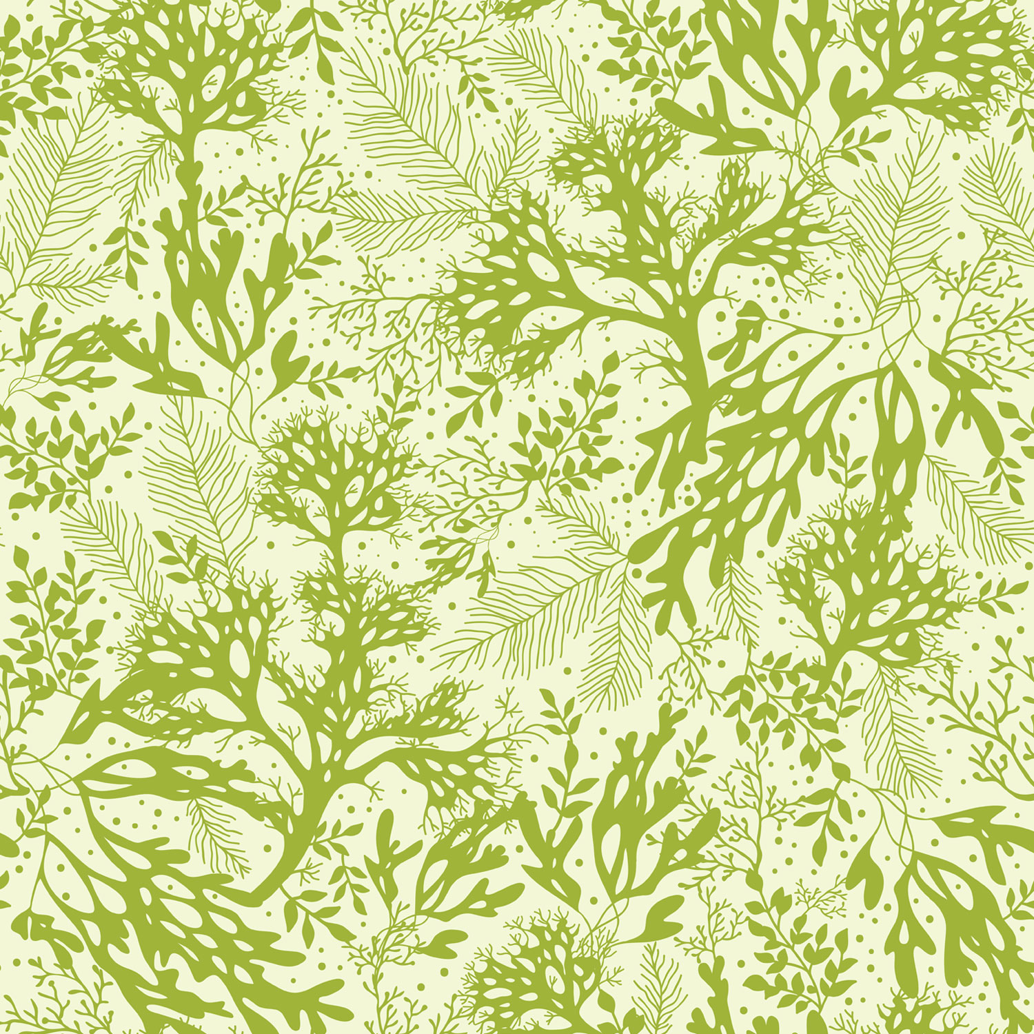 Seaweed Pattern - Seaweed Pattern Vector- WallpaperUse