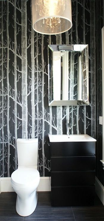 cool bathroom wallpaper,room,black and white,curtain,interior design,wallpaper