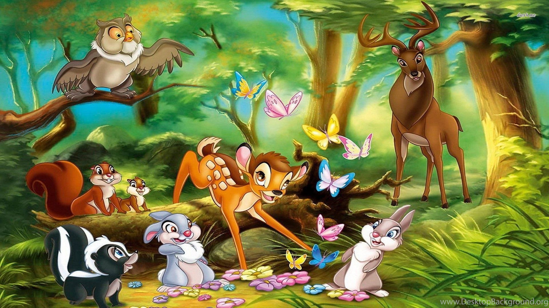bambi wallpaper,animated cartoon,cartoon,painting,art,organism