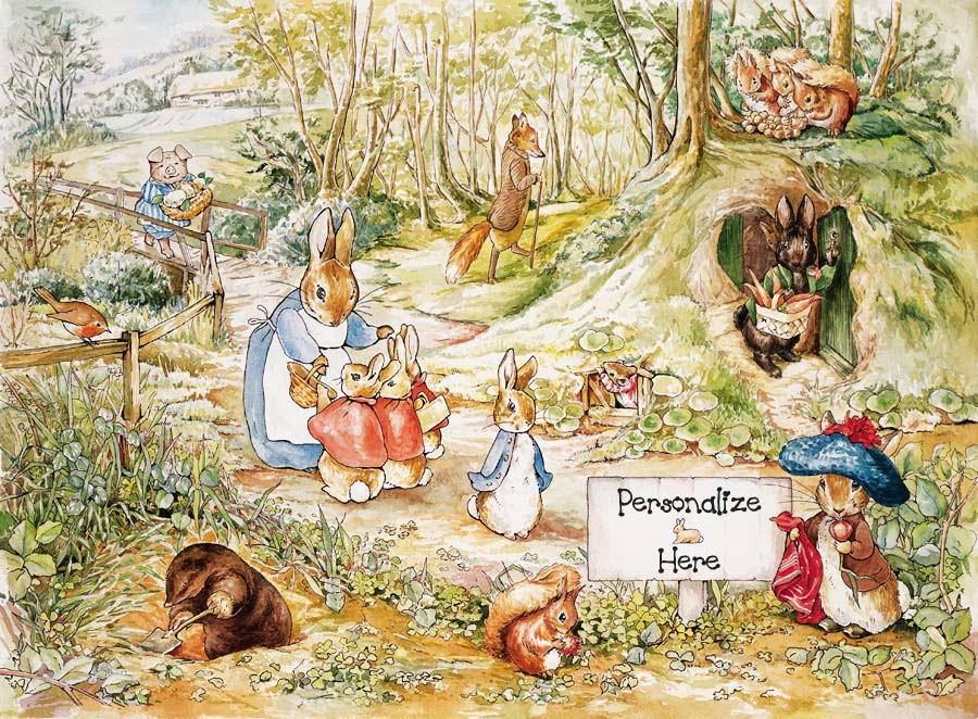 beatrix potter wallpaper,painting,art,textile,mythology,illustration