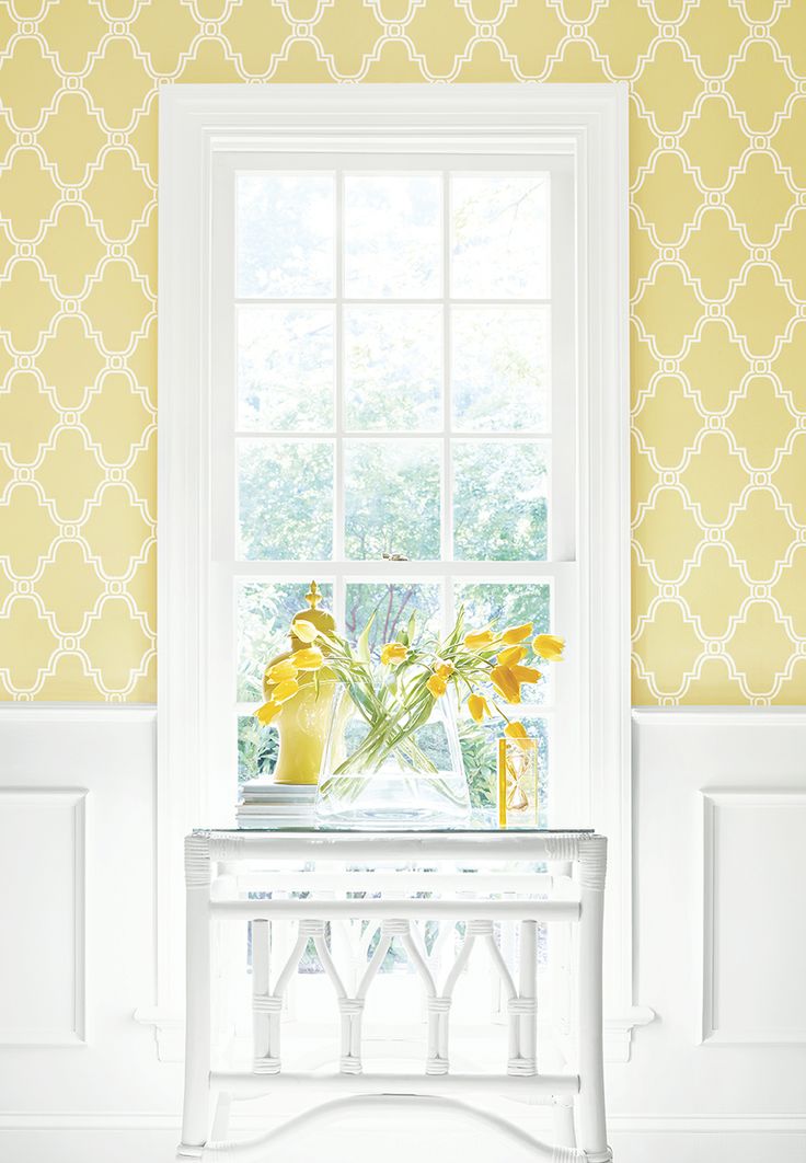 lattice wallpaper,white,yellow,room,wall,window