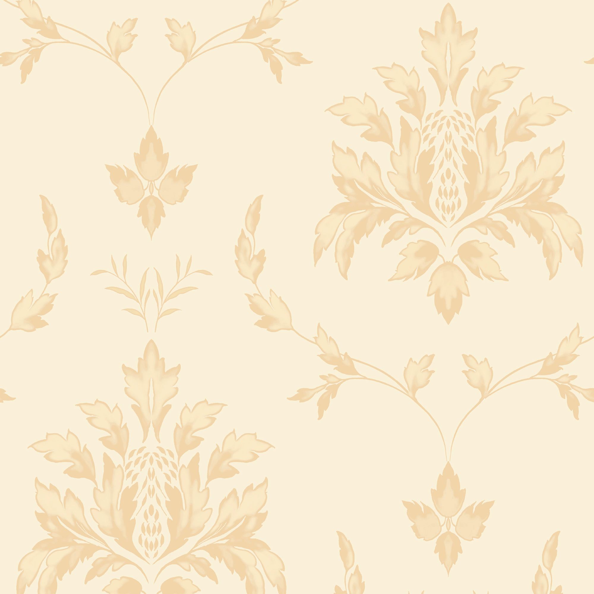 cream damask wallpaper,pattern,wallpaper,yellow,leaf,beige