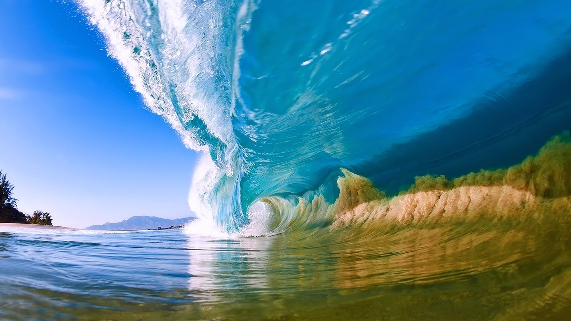 1080p 1920x1080 fondo de pantalla,ola,naturaleza,agua,onda de viento,cielo