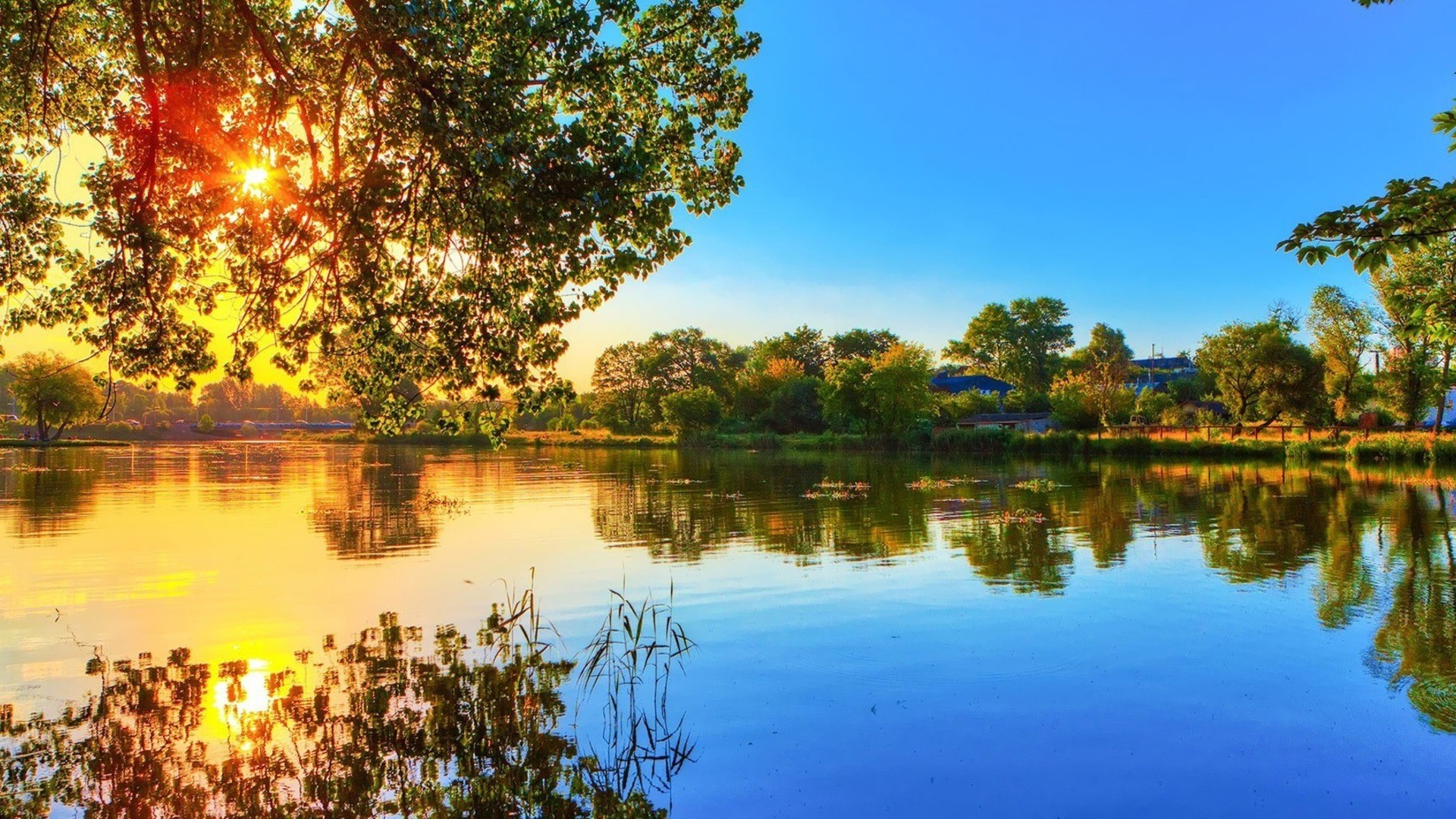 1080p 1920x1080 wallpaper,natural landscape,nature,reflection,sky,water