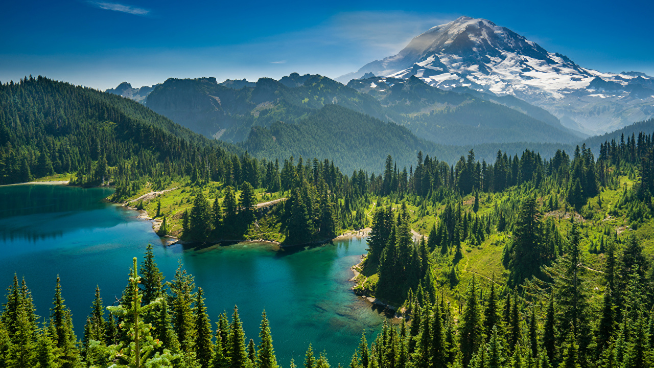 fond d'écran 1280x720 hd,paysage naturel,la nature,montagne,l'eau,lac