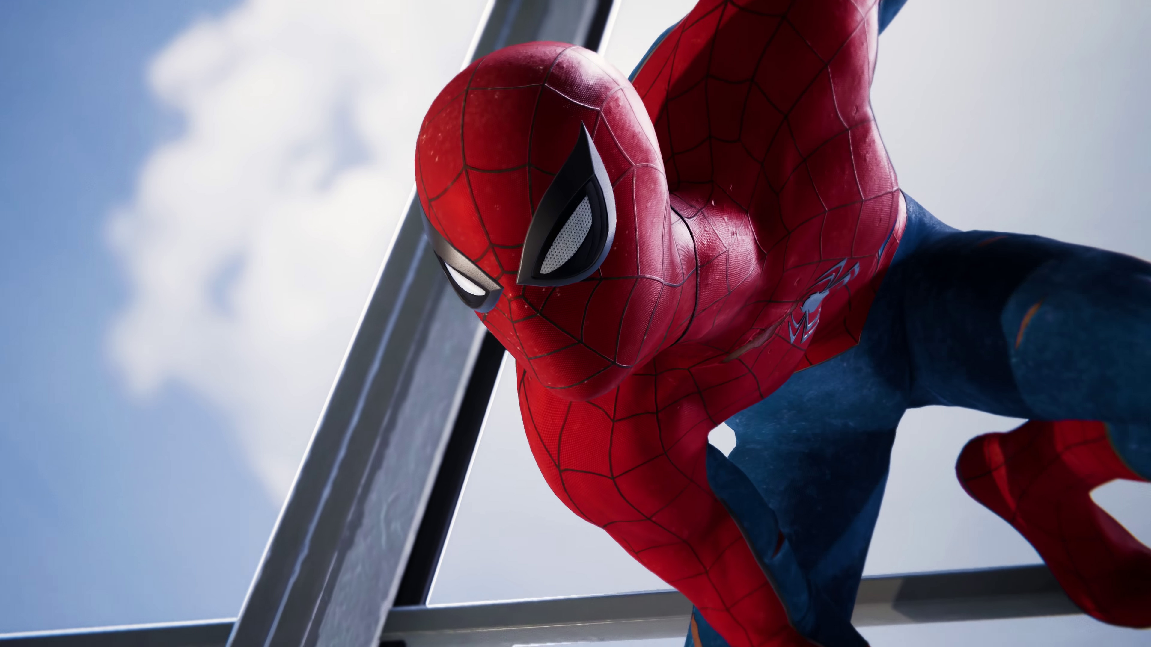 ps wallpaper hd,red,spider man,fictional character,superhero,sculpture