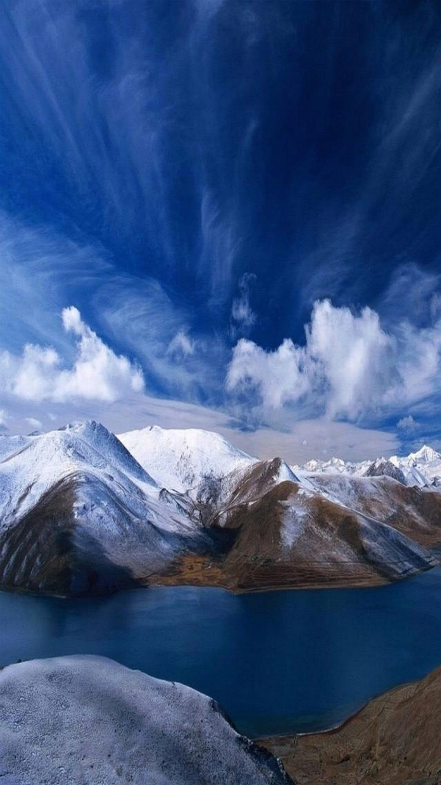 qhdモバイル壁紙,空,自然の風景,自然,山,山脈