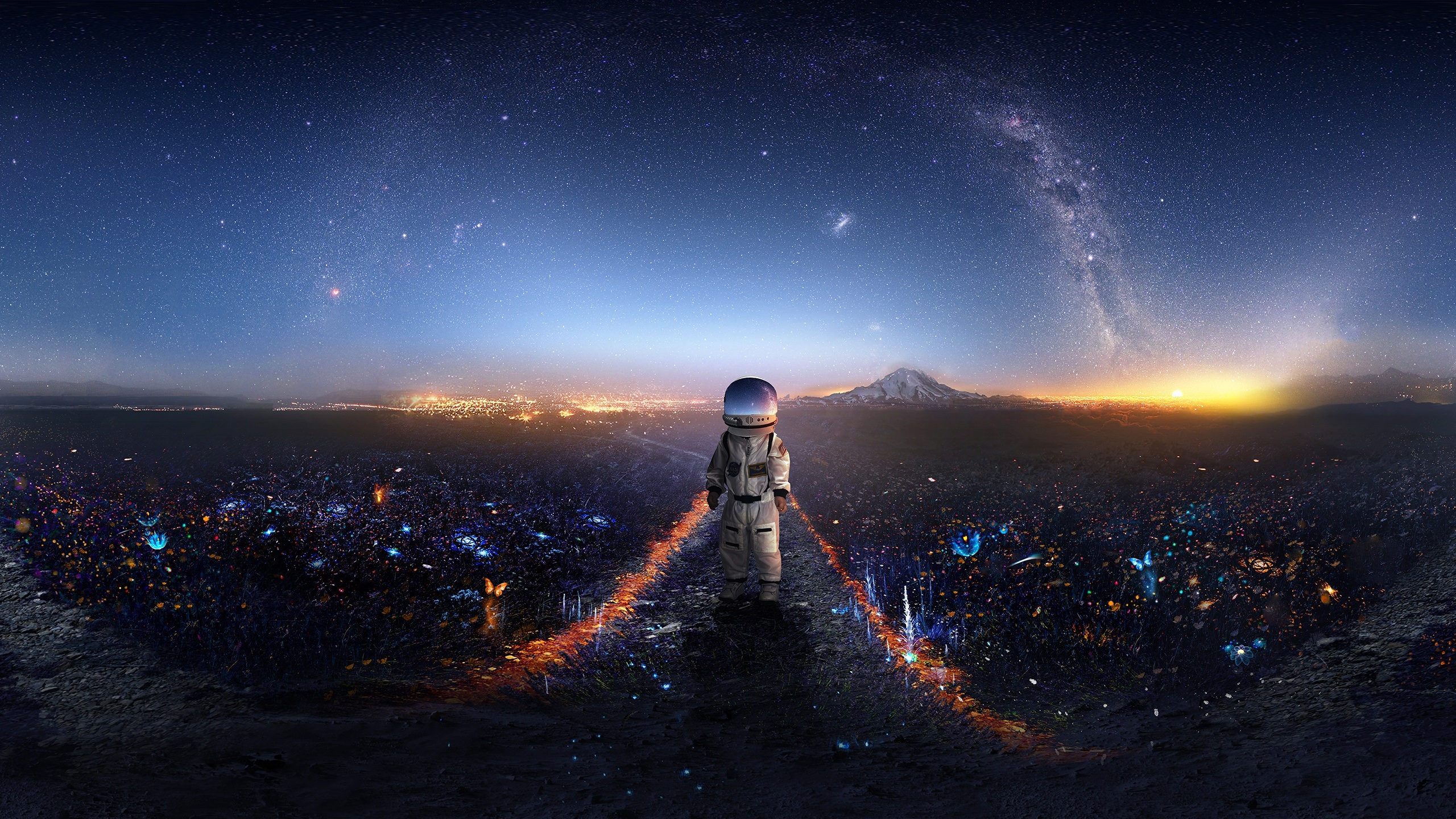 wallpaper 1920x1080 hd 1080p,sky,outer space,horizon,night,atmosphere