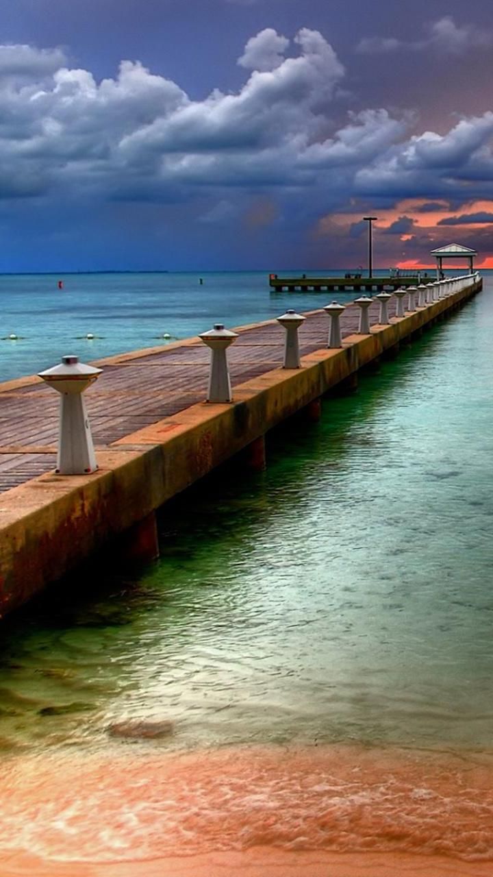 720x1280 tapete zedge,himmel,seebrücke,wasser,natur,meer